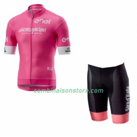 Femme Combinaison Cycliste Rose + Cuissard 2018 Tour d'Italie